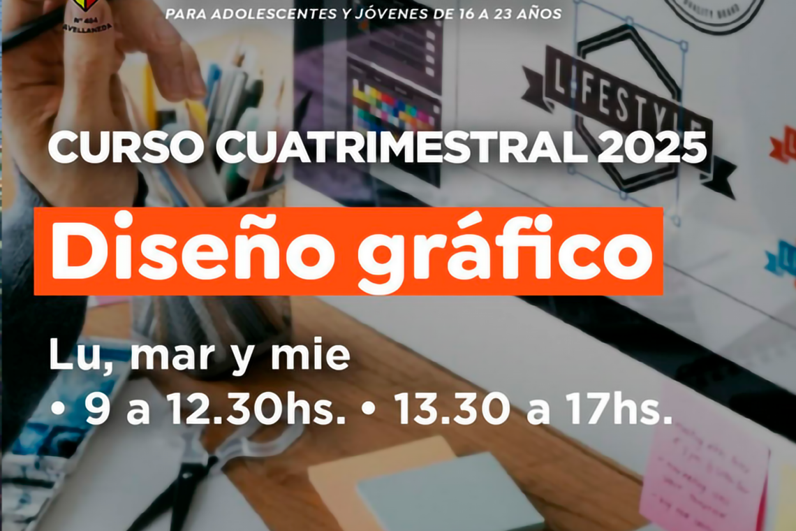 Curso de Diseño Gráfico en Gerli para Jóvenes | Inscripción Segundo Cuatrimestre